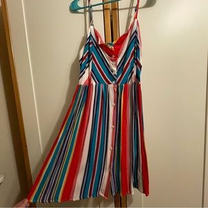 Forever 21+ Stripped multi colored dress
